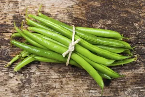 Deserted Plant Life Stampe: Bundle of beans on wood