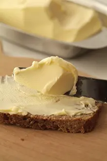 Fresh Bread Nutrition Stampe: Buttered bread