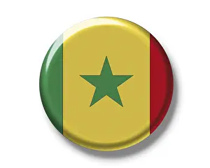 Stampe di Il bottone, bandiera del Senegal Immagini Correlate Stampe: Il bottone, bandiera del Senegal.