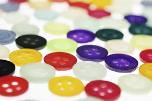 Colourful Still Life Stampe: Buttons