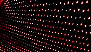 Technology Background Image Stampe: A captivating 3D render featuring abstract waves in a dark theme