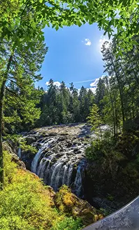British Columbia Nature Scene Stampe: Cascading over rocks