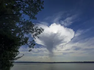 Cloud Formations In Germany Stampe: Dramatic cloud structure, cloud