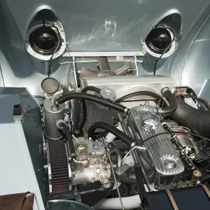 Vintage Motor Vehicle Stampe: Maintained engine from classic car