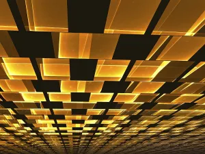 Computer Generated Background Stampe: Ceiling tiles - abstract computer-generated image