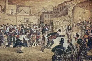 Central Europe Illustration Stampe: In the Central Skating Ring in Berlin