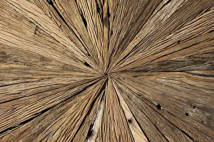 Wood Texture Patterns Stampe: Centre of an old table top