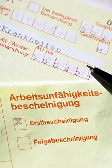 Incapacity Certificate Stampe: Certificate of incapacity for work
