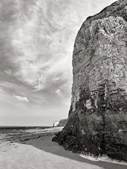 Chalk Cliffs Stampe: Chalk cliffs, cliffs at low tide