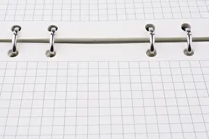 Empty Notepad Stampe: Checked white notebook