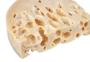 Cheese Slice Stampe: Cheese slice with clipping path