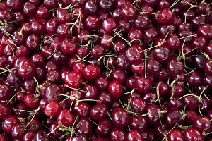 Close Up Cherries Stampe: Cherries, background