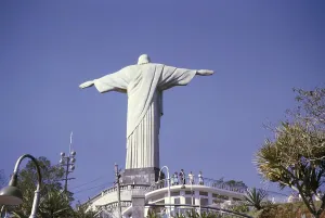 Christ The Redeemer Statue Stampe: Christ the Redeemer statue, Rio de Janeiro, Brazil, South America 1962, South America