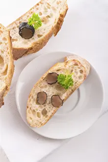 Gastronomy Meal Ideas Stampe: Ciabatta with truffle