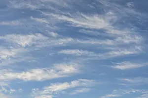 Southern Germany Weather Stampe: Cirrus clouds, feather clouds, ice clouds