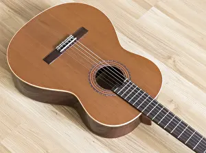 Plucked String Instrument Stampe: A classical guitar with six nylon strings