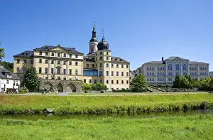 Greiz Castle Stampe: Classical Lower Castle and G. E