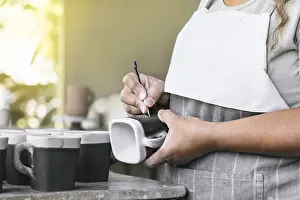 Artisan Craftsmanship Stampe: Clay workshop. The process of creating pottery