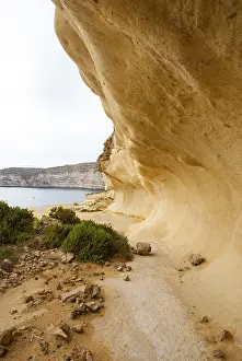 Deserted Beaches Stampe: Cliffs at the coast of Malta