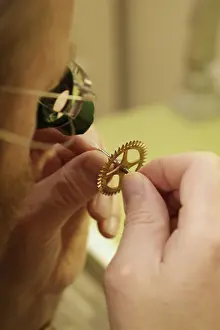 Watchmaker Profession Stampe: Clockmaker restore clock