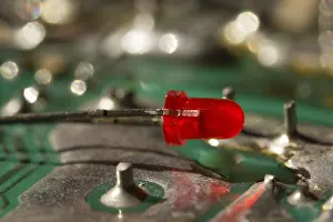 Electronic Data Processing Stampe: Close - up of a chip in an integrated circuit