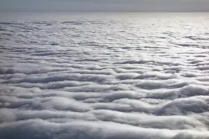 Cloud Blanket Over Germany Stampe: Closed cloud cover, above the clouds