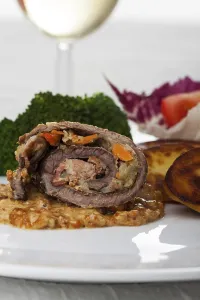 No People Grocery Store Stampe: Closeup of a beef roulade