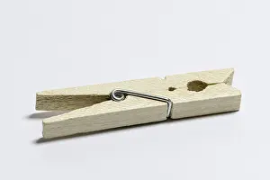 Deserted Laundry Room Stampe: Clothes peg
