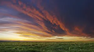 Overcast Weather Conditions Stampe: Cloud front approaching
