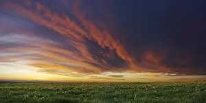 Overcast Weather Conditions Stampe: Cloud front approaching
