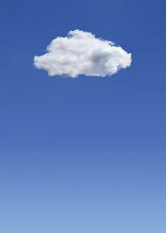 Copy Space Nature Scene Stampe: Cloud in a blue sky
