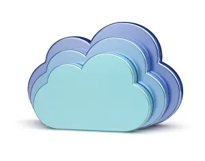 Data Transmission Network Stampe: Cloud computing creative concept