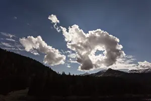 Tyrol Landscape Photography Stampe: Cloud formation, behind it the sun