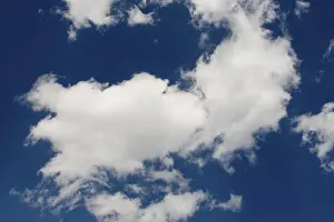 White Clouds In Blue Sky Stampe: Cloud formations, blue sky