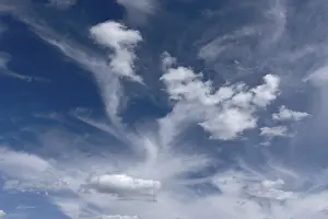 Evening Sky In Germany Stampe: Cloud formations in the evening sky