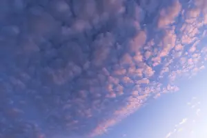 Evening Atmosphere In Bavaria Germany Stampe: Cloud formations in the evening sky
