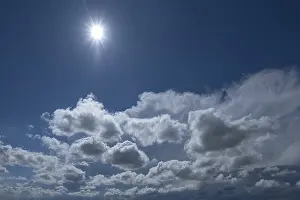 Bavaria Cloud Formations Stampe: Cloud formations with sun against the light
