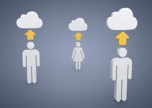 Data Backup Solutions Stampe: Cloud, internet, symbolic image for cloud computing