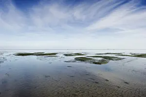 Central Europe Waterfront Landscape Stampe: Cloud reflection in the mudflats