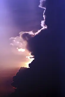 Cloudy Atmosphere Photos Stampe: Clouds in backlight