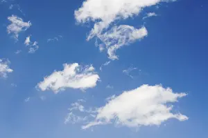 Blue Sky Clouds Stampe: Clouds in a blue sky