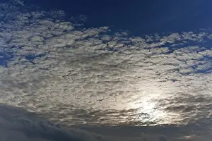 Cloud Formations Stampe: Clouds, Cirrocumulus, with sun
