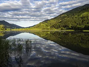 Clouds Reflected In Lake Stampe: Clouds are reflected in the lake
