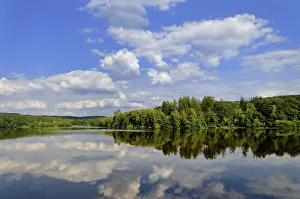Lake Silvaplaner See Alternative Stampe: Clouds reflected in Mohnesee