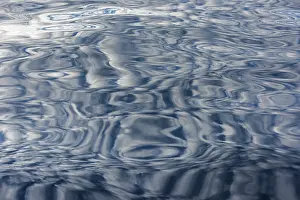 Clouds On Water Stampe: Clouds reflected on the surface of the sea