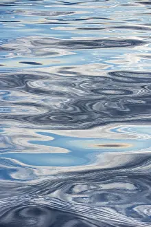 Clouds Reflected On Water Stampe: Clouds reflected on the surface of the sea