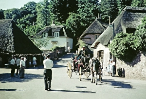 Vintage Photography Europe Stampe: Cockington Forge, Torquay, Devon, England, United Kingdom, September 1960, Europe
