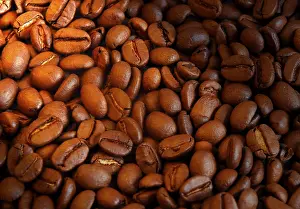 Coffee Bean Details Stampe: Coffee beans