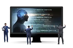 Cognitive Computing Concept Stampe: Cognitive computing and machine learning concept