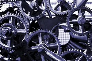 Music Instrument Close Up Stampe: Cogwheels